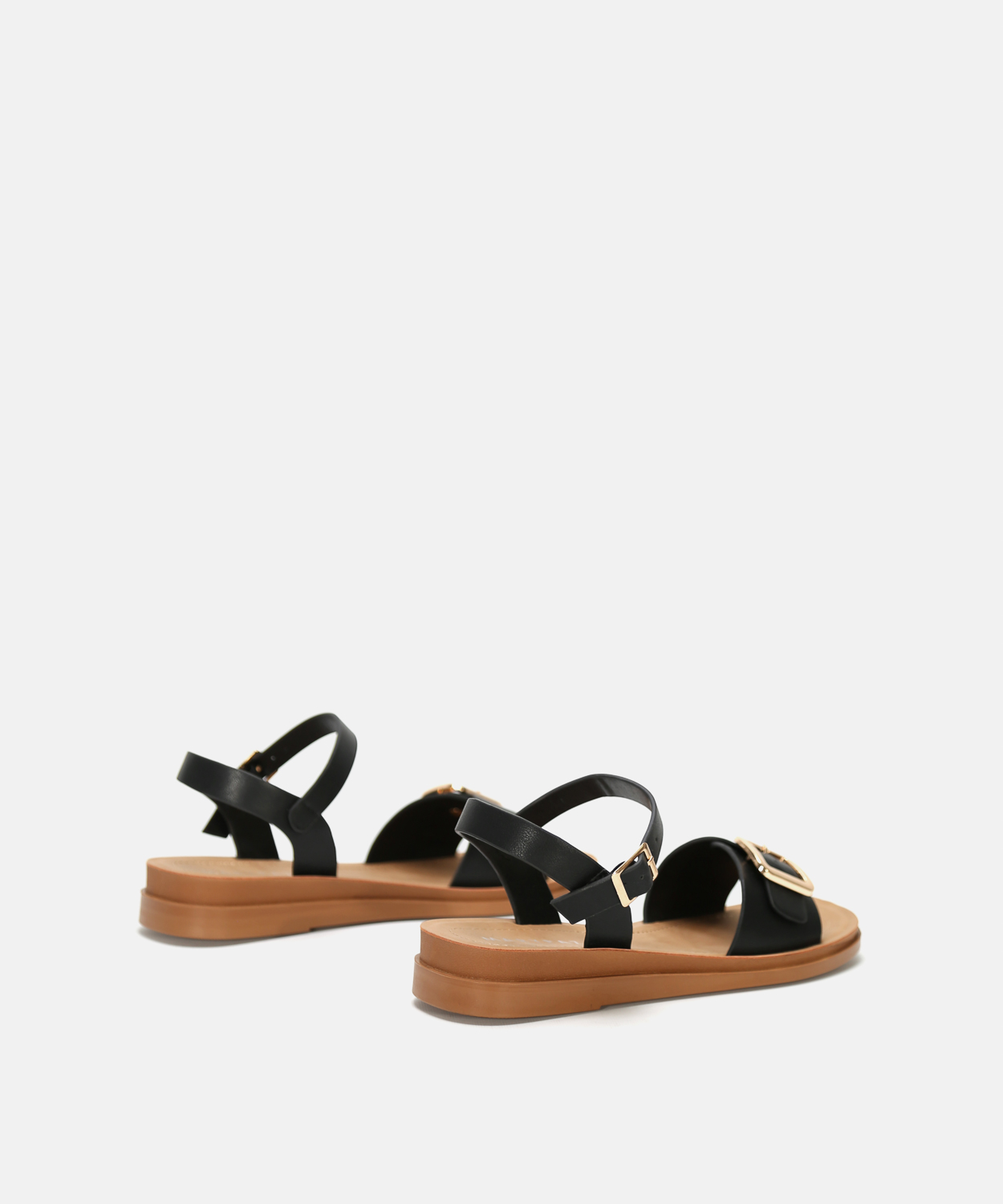 Sandalia plana hebilla image number null